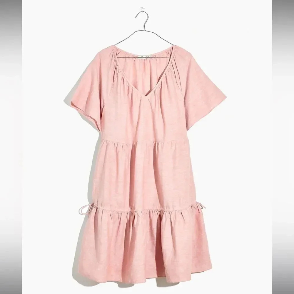 Madewell Linen-Blend Lorelei Mini Dress